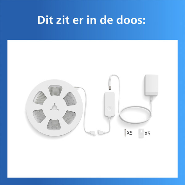 Philips Smart LED led strip | 5 meter | RGB + 2200-6500K | WiFi | 7W LPH05098 - 9