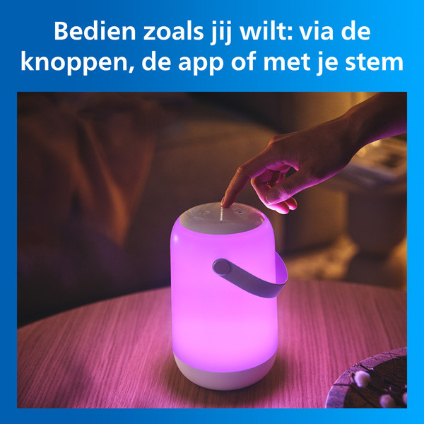 Philips Smart LED tafellamp | RGB + 2200-6500K | Met muziekfunctie | Wit | WiFi | 14W LPH05093 - 5