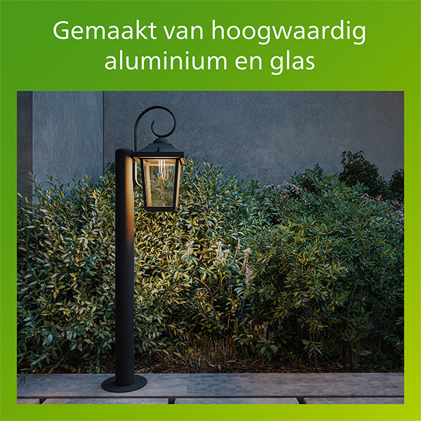 Philips Sokkellamp E27 75 cm | Buzzard | IP44 | 5W | Zwart LPH04626 - 5