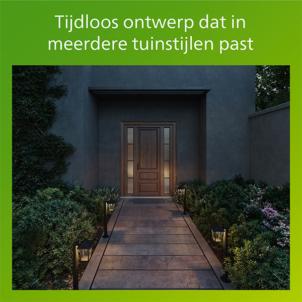 Philips Sokkellamp E27 75 cm | Buzzard | IP44 | 5W | Zwart LPH04626 - 7