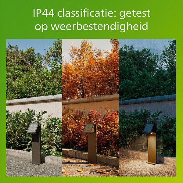 Philips Solar Lantaarn | Tavenlor | Bewegingssensor | 2700K | IP44 | 3.6W | Zwart LPH05143 - 3