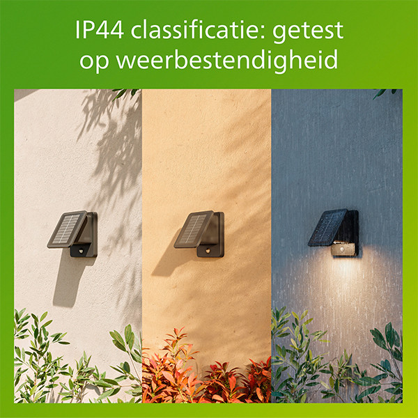 Philips Solar wandlamp | Tavenlor | Bewegingssensor | 2700K | IP44 | 3.6W | Zwart LPH05140 - 3