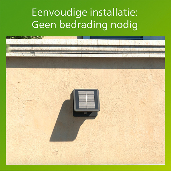 Philips Solar wandlamp | Tavenlor | Bewegingssensor | 2700K | IP44 | 3.6W | Zwart LPH05140 - 9