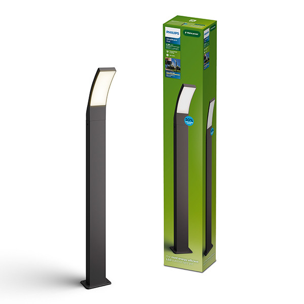 Philips Tuinpaal | Splay | 2700K | IP44 | 4.3W | Antraciet LPH04639 - 1