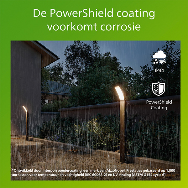 Philips Tuinpaal | Splay | 2700K | IP44 | 4.3W | Antraciet LPH04639 - 3