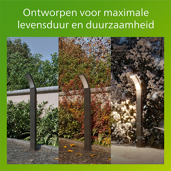Philips Tuinpaal | Splay | 2700K | IP44 | 4.3W | Antraciet LPH04639 - 6