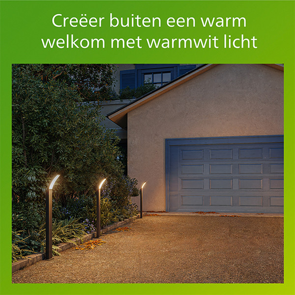 Philips Tuinpaal | Splay | 2700K | IP44 | 4.3W | Antraciet LPH04639 - 7