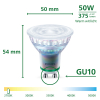 Philips UltraEfficient GU10 LED spot | 2700K | 2.1W (50W) | 6 stuks LPH04973 - 3