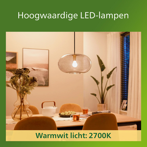 Philips Ultra Efficient LED lamp E27 | Peer A60 | Mat | 2700K | 7.3W (100W) | 6 stuks LPH04976 - 5
