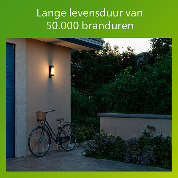 Philips Wandlamp | Ultra Efficient | Avendale | Bewegingssensor | 2700K | IP44 | 4.3W | Zwart LPH05147 - 4