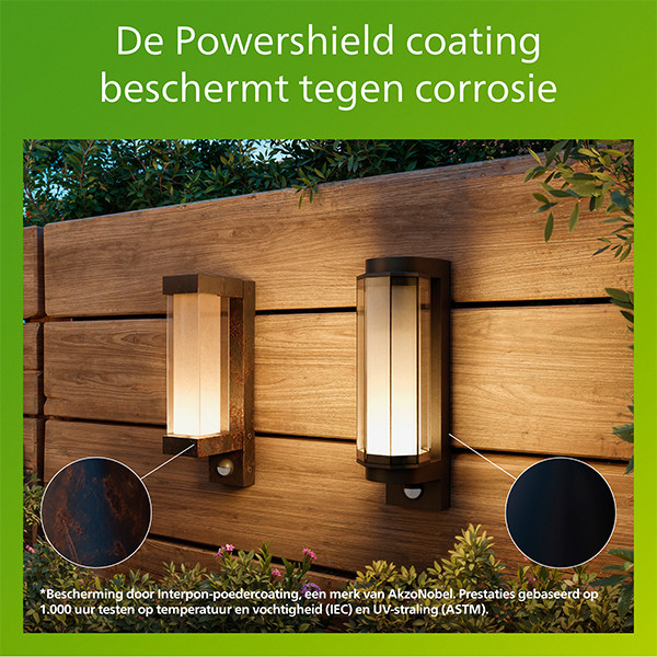 Philips Wandlamp | Ultra Efficient | Avendale | Bewegingssensor | 2700K | IP44 | 4.3W | Zwart LPH05147 - 5