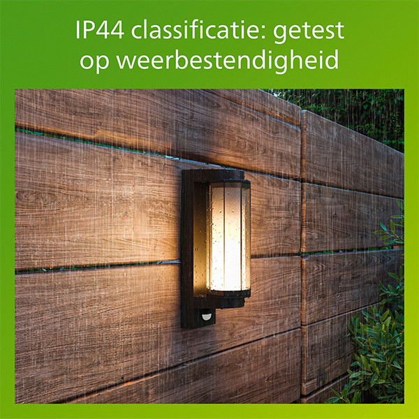 Philips Wandlamp | Ultra Efficient | Avendale | Bewegingssensor | 2700K | IP44 | 4.3W | Zwart LPH05147 - 6