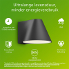 Philips Wandlamp | Ultra Efficient | Voltan | 2700K | IP44 | 4.3W | Zwart LPH05149 - 2