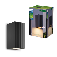 Philips Wandlamp | Ultra Efficient | Voro | 2700K | IP44 | 4.3W | Antraciet LPH05148