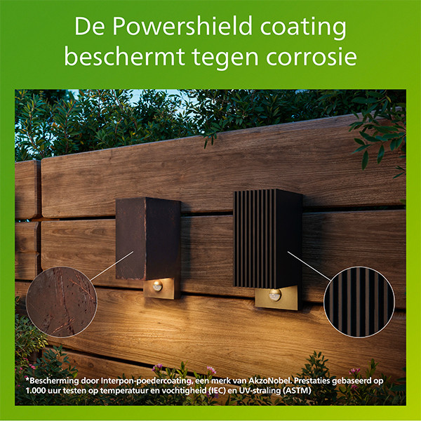 Philips Wandlamp | Ultra Efficient | Voro | Bewegingssensor | 2700K | IP44 | 4.3W | Antraciet LPH05141 - 5