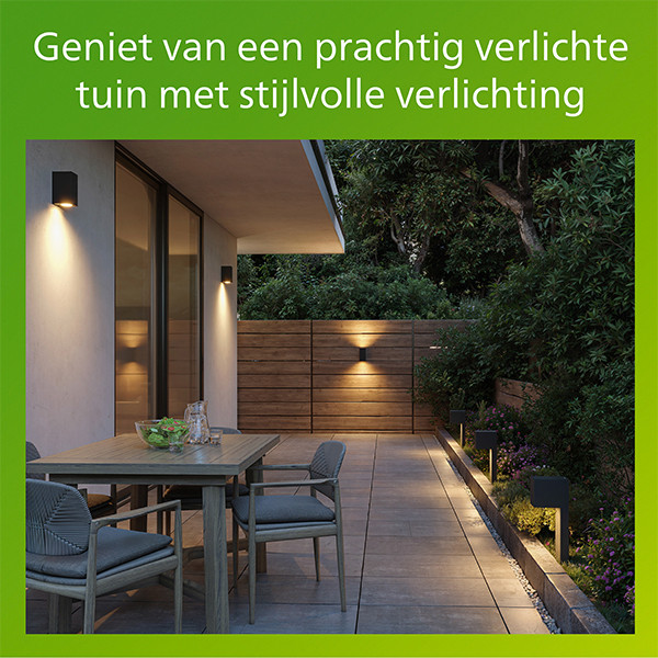 Philips Wandlamp | Ultra Efficient | Voro | Bewegingssensor | 2700K | IP44 | 4.3W | Antraciet LPH05141 - 7