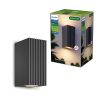 Philips Wandlamp | Up & Down | Ultra Efficient | Voro | 2700K | IP44 | 4.3W | Antraciet LPH05145 - 1