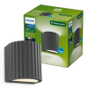 Philips Wandlamp | Zyra | 2700K | IP44 | 4.3W | Antraciet LPH04617 - 1