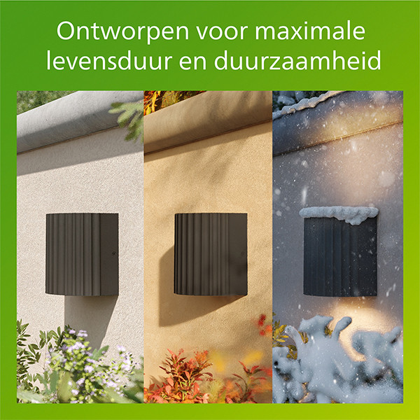 Philips Wandlamp | Zyra | 2700K | IP44 | 4.3W | Antraciet LPH04617 - 7