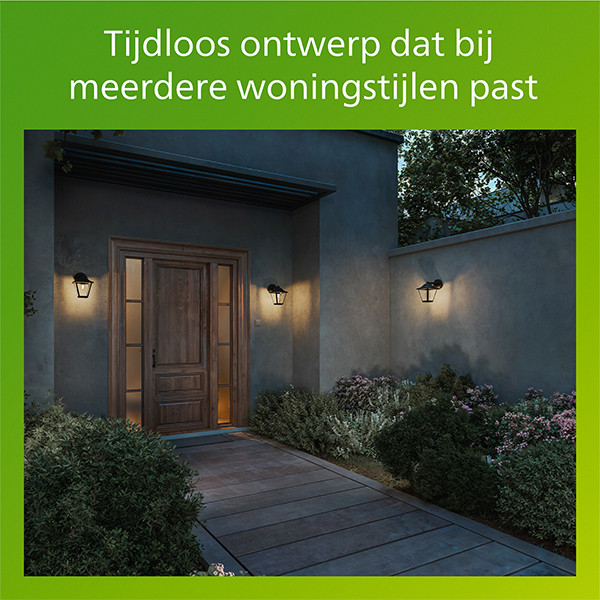 Philips Wandlamp E27 | Juli | IP44 | 5W | Zwart LPH04623 - 7