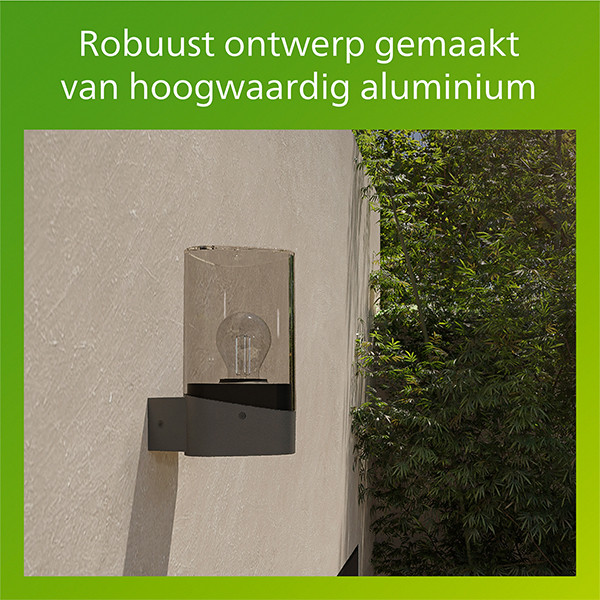 Philips Wandlamp E27 | Nayl | 2700K | IP44 | 4W | Antraciet LPH04619 - 5