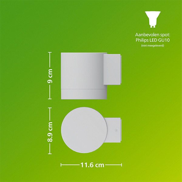 Philips Wandlamp GU10 | Fylx | IP44 | 5W | Wit LPH04622 - 8