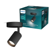 Philips Wyatt Led Opbouwspot | 1 spot | Zwart | GU10 fitting LPH05082 - 1