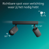 Philips Wyatt Led Opbouwspot | 1 spot | Zwart | GU10 fitting LPH05082 - 5