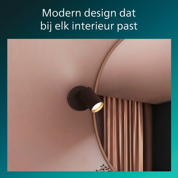 Philips Wyatt Led Opbouwspot | 1 spot | Zwart | GU10 fitting LPH05082 - 7