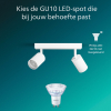 Philips Wyatt Led Opbouwspot | 2 spots | Wit | GU10 fitting LPH05075 - 6
