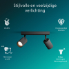 Philips Wyatt Led Opbouwspot | 2 spots | Zwart | GU10 fitting LPH05074 - 2