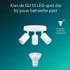 Philips Wyatt Led Opbouwspot | 3 spots | Ronde basisplaat | Wit | GU10 fitting LPH05079 - 6