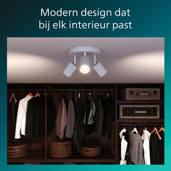 Philips Wyatt Led Opbouwspot | 3 spots | Ronde basisplaat | Wit | GU10 fitting LPH05079 - 7