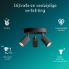 Philips Wyatt Led Opbouwspot | 3 spots | Ronde basisplaat | Zwart | GU10 fitting LPH05078 - 2