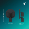 Philips Wyatt Led Opbouwspot | 3 spots | Ronde basisplaat | Zwart | GU10 fitting LPH05078 - 9