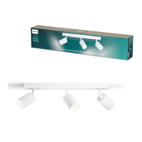 Philips Wyatt Led Opbouwspot | 3 spots | Wit | GU10 fitting LPH05077