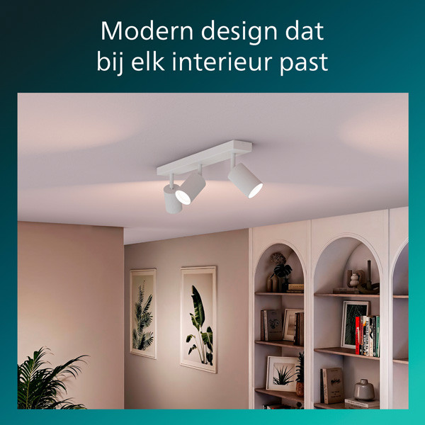 Philips Wyatt Led Opbouwspot | 3 spots | Wit | GU10 fitting LPH05077 - 7