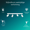 Philips Wyatt Led Opbouwspot | 4 spots | Wit | GU10 fitting LPH05081 - 2