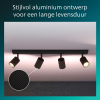 Philips Wyatt Led Opbouwspot | 4 spots | Zwart | GU10 fitting LPH05080 - 3