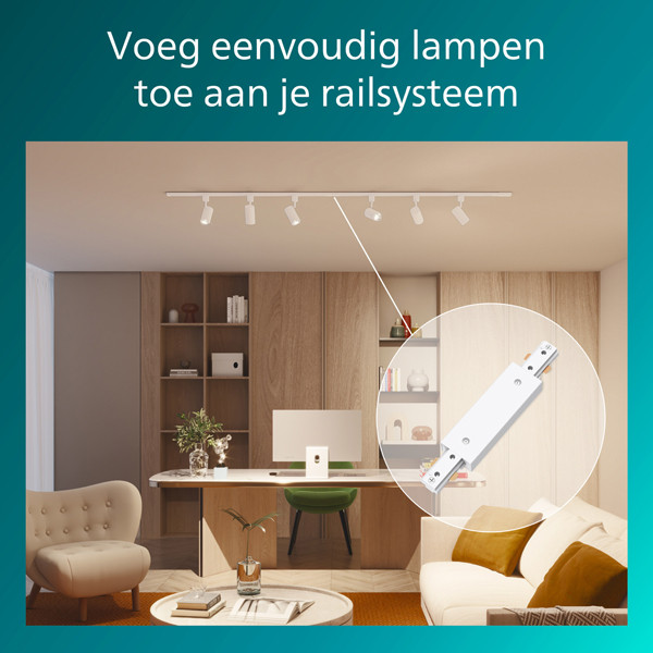 Philips dubbelzijdige stroomaansluiting | EasyLink | Wit LPH04510 - 2