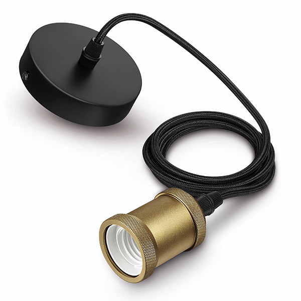 Philips lamphouder E27 | 2 meter | Vintage | Goud  LPH01329 - 1