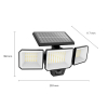 Philips myGarden Solar floodlight met sensor | 5000K | IP65 | 8.7W | Zwart  LPH03558 - 3