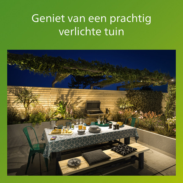Philips myGarden Solar floodlight met sensor | 5000K | IP65 | 8.7W | Zwart  LPH03558 - 6