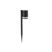 Philips myGarden Solar sokkellamp met spies | Fyce | 2700K | Recht | IP44 | Zwart  LPH03534