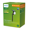 Philips myGarden Solar sokkellamp met spies | Jivix | 2700K | IP44 | Zwart  LPH03557 - 2