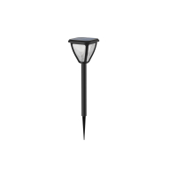 Philips myGarden Solar sokkellamp met spies | Vapora | 2700K | IP44 | Zwart  LPH03542