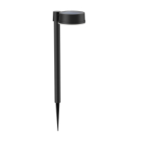 Philips myGarden Solar sokkellamp met spies | Vynce | 2700K | Rond | IP44 | Zwart  LPH03538
