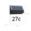 Philips myGarden Solar wandlamp met huisnummer | Enkara | 2700K | IP44 | Zwart  LPH03529 - 3