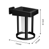 Philips myGarden Solar wandlamp met sensor | Camill | Rond | 3000K | Mat | IP44 | Zwart  LPH03526 - 3