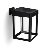 Philips myGarden Solar wandlamp met sensor | Camill | Vierkant | 3000K | Helder | IP44 | Zwart  LPH03525
